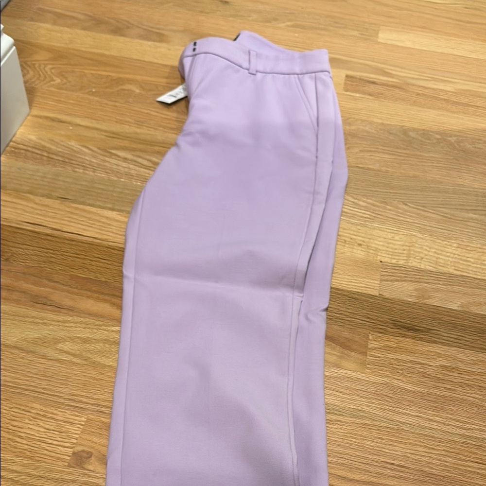 Lavender High-Waisted Pants